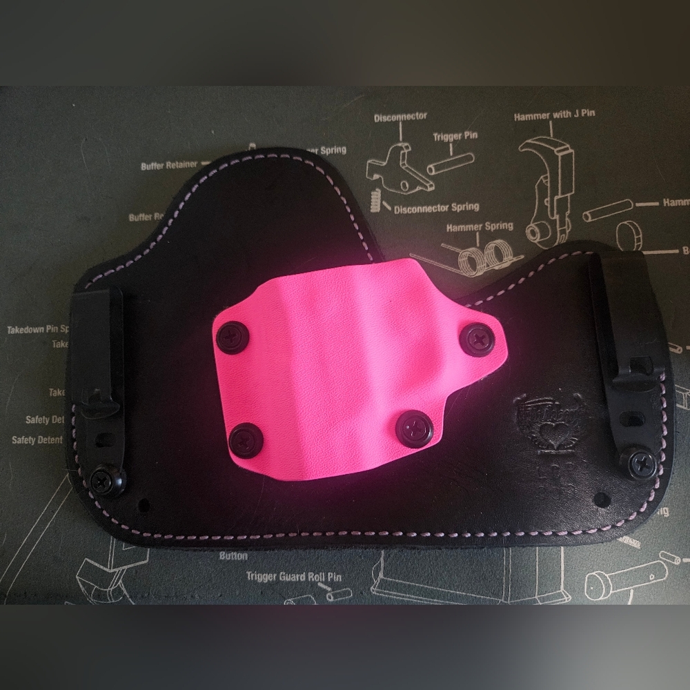 Flashbang Ava Kydex IWB Leather Hybrid Holster Ruger LCP II Left Hand